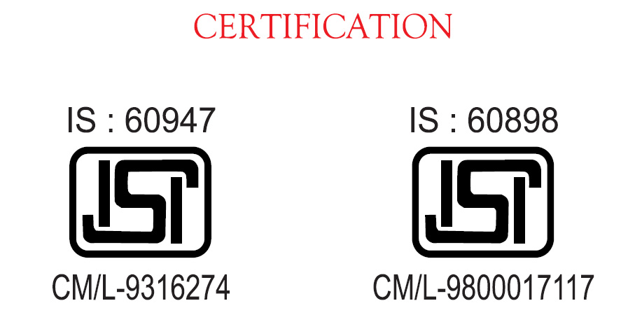 Asco Switchgears Certified